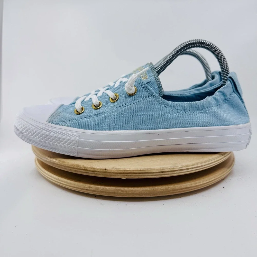 Converse  All Star Shoreline Womens 9 light Blue Slip On Canvas Shoes slip on